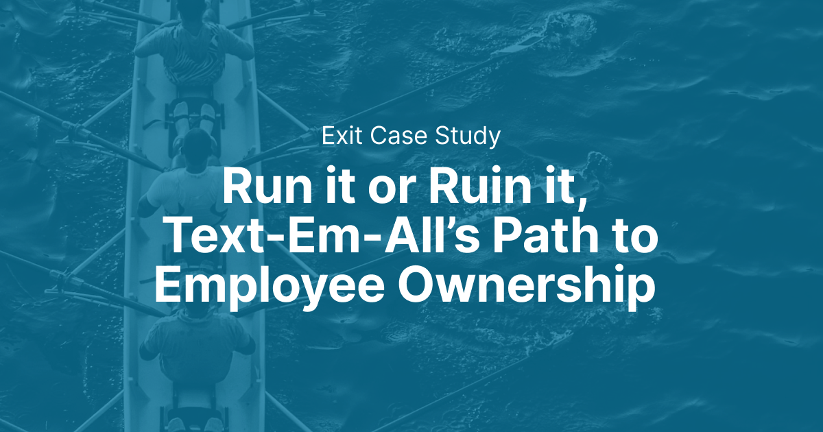 Run It or Ruin It: The Making of A 100 Year Old Company